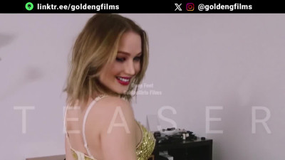 Jennifer Lawrence - Belly Dancer Stretched Out On Chair For Belly Tickling (Preview)