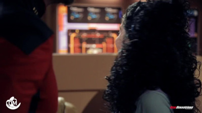 Counselor Troi (not Marina Sirtis) senses something big on the holodeck (PREVIEW)