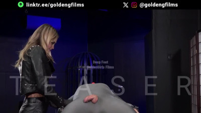 Ari Gameplays - Leather Mistress Facesits Slave And Strokes His Cock (Preview)